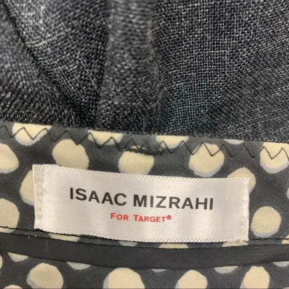 Isaac Mizrahi Trouser Pants Linen Blend Woman Size 6 Gray Straight Career Work - Picture 8 of 13